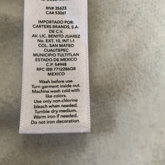 NWT, Girls, Carter’s, Super Cute, Warm & Soft, Black & Gray Dress, 3-6M - Picture 6 of 7